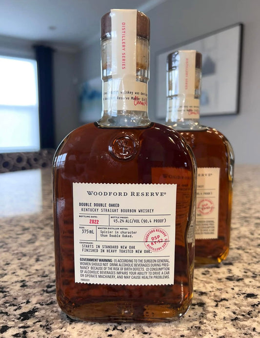 2022 Woodford Reserve Master's Collection Double Double Oaked Kentucky Straight Bourbon Whiskey 375ml