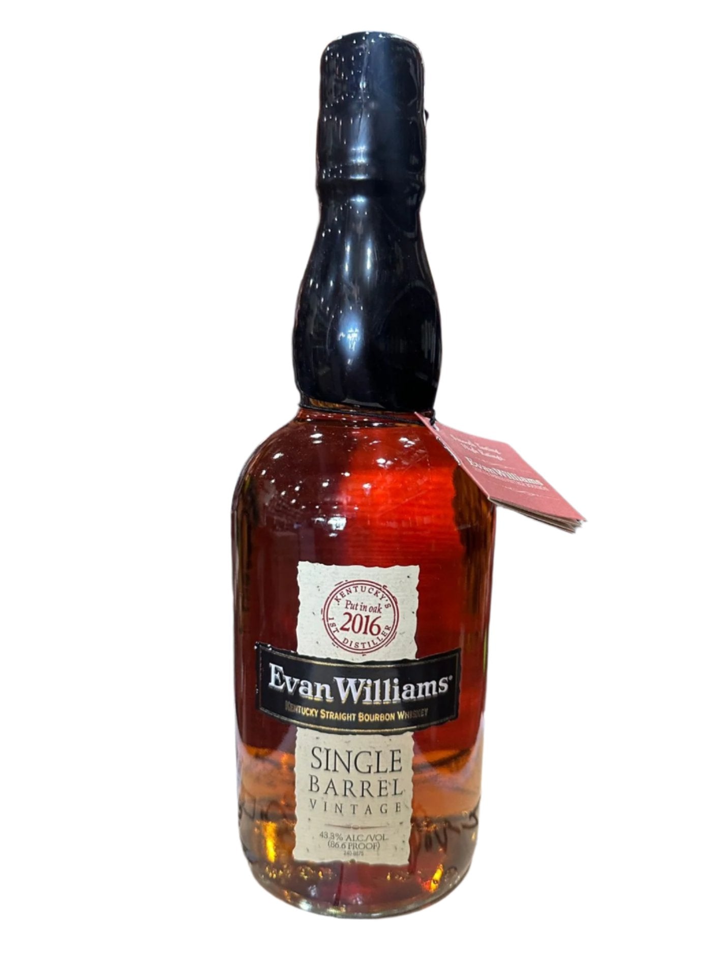 2016 Evan Williams Single Barrel Vintage Straight Bourbon Whiskey 750ml