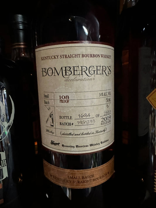 2019 Bomberger's Declaration Small Batch Kentucky Straight Bourbon Whiskey 750ml
