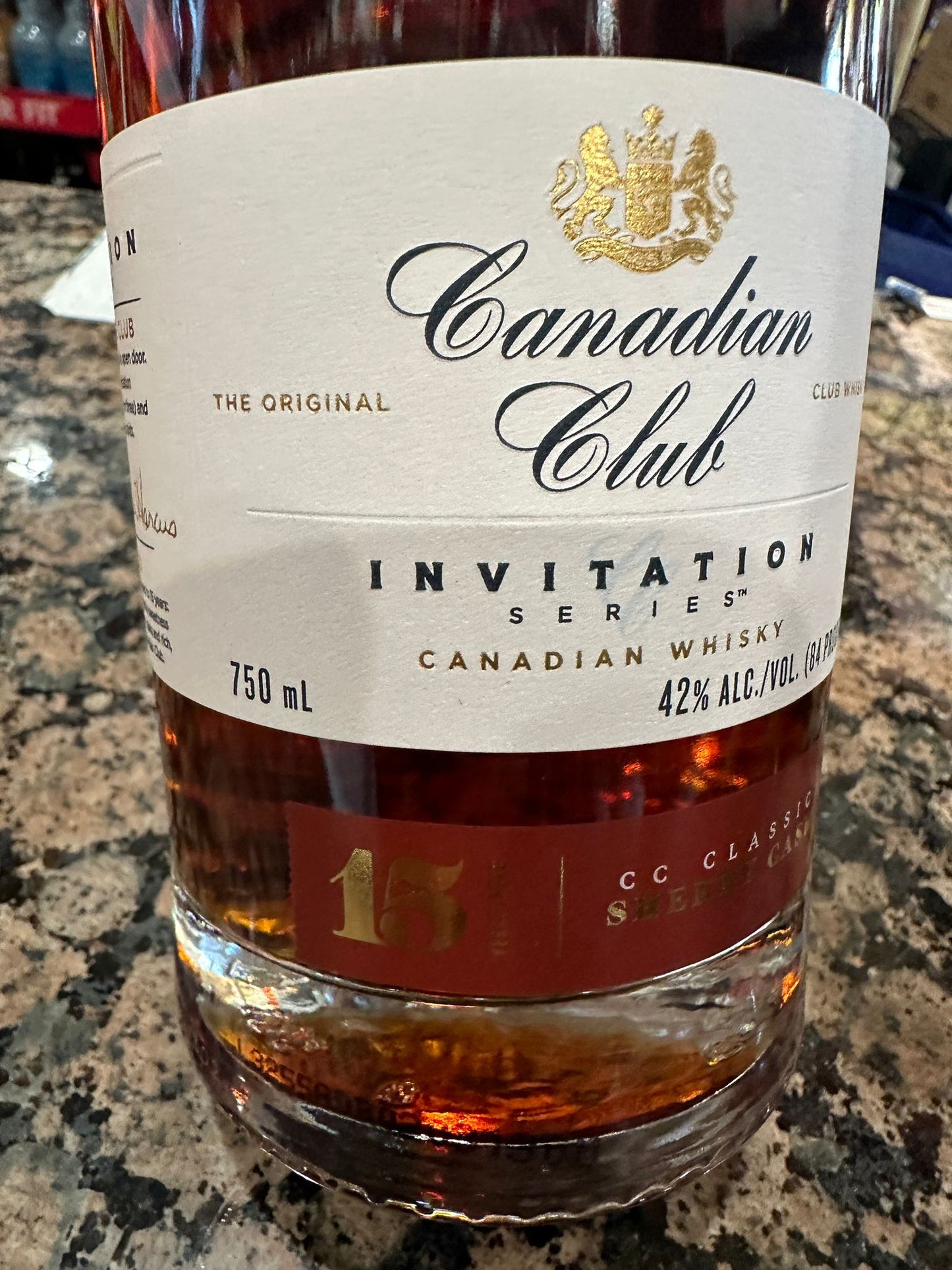 Canadian Club 'Invitation Series' Sherry Cask 15 Year Canadian Whisky 750ml