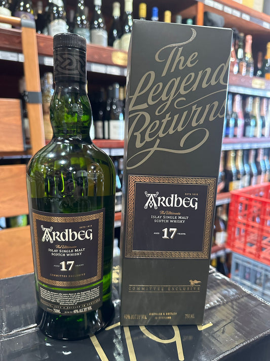 Ardbeg 17 Year Old Single Malt Scotch Whiskey 750ml