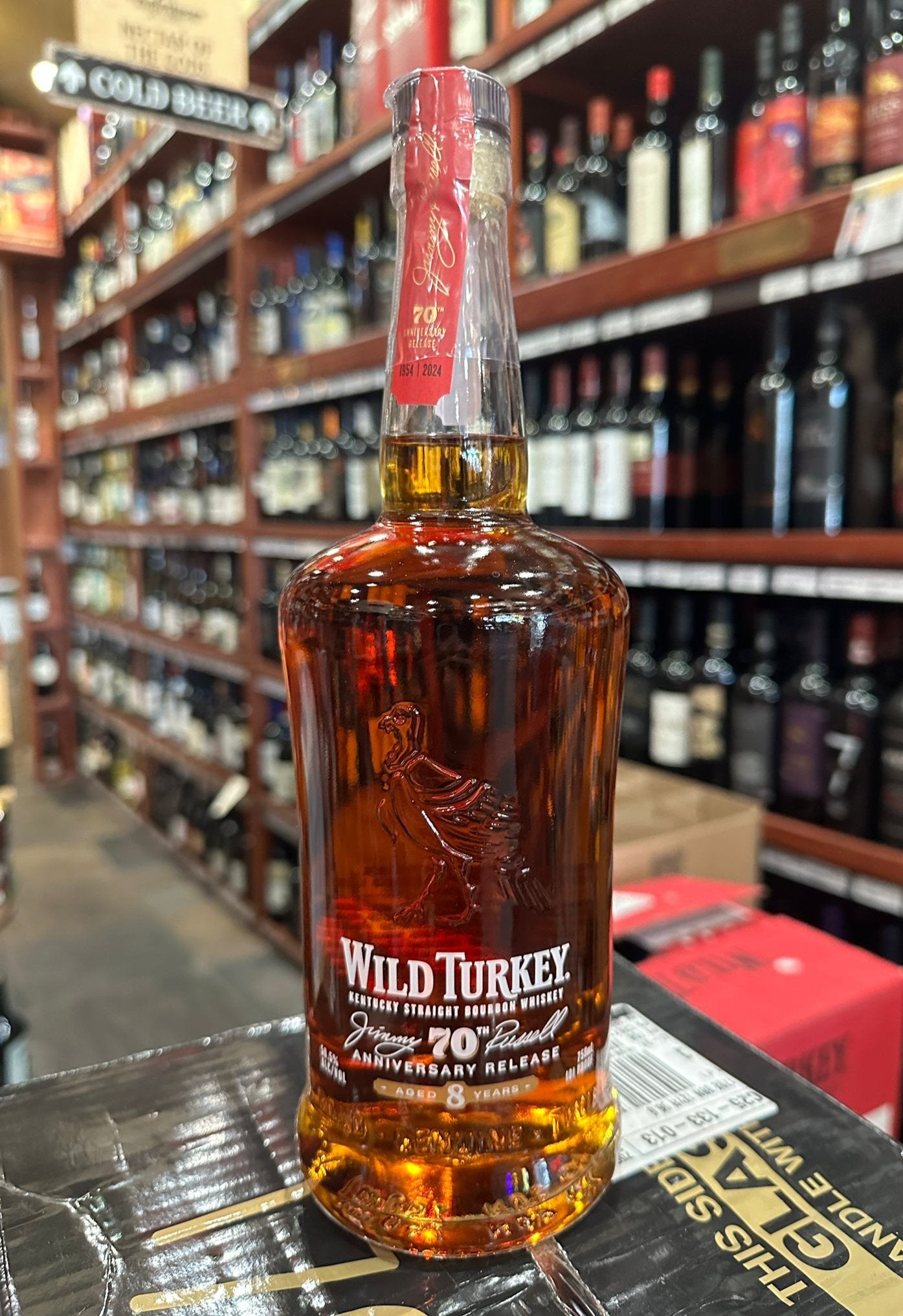 Wild Turkey Jimmy Russell's 70th Anniversary Release 8 Year Old Kentucky Straight Bourbon Whiskey 750ml