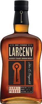 John E. Fitzgerald Larceny  Batch A122 Barrel Proof Straight Bourbon Whiskey