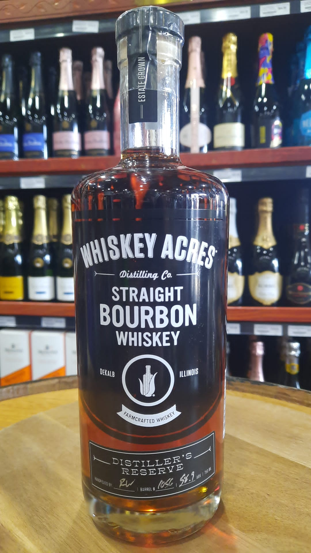 Whiskey Acres Distilling Farmcrafted Straight Bourbon Whiskey 750ml