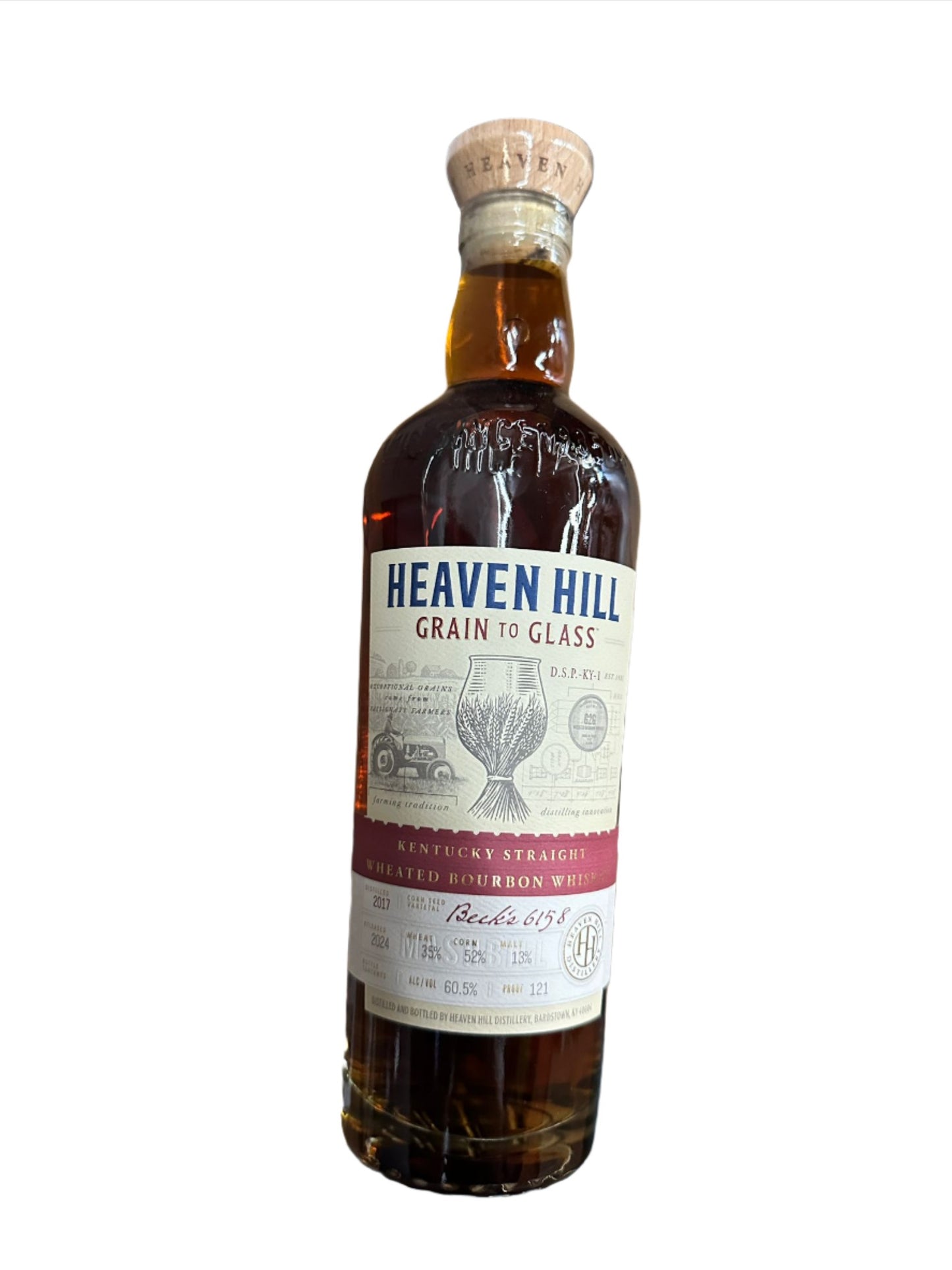 Heaven Hill Grain to Glass Kentucky Straight Wheated Bourbon Whiskey 750ml