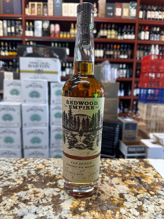 Redwood Empire Van Duzen Straight Rye Whiskey 750ml