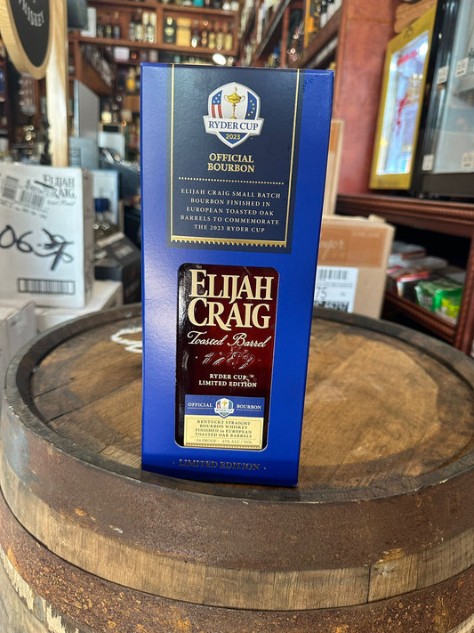 2023 Elijah Craig Ryder Cup Toasted Barrel Straight Bourbon Whiskey