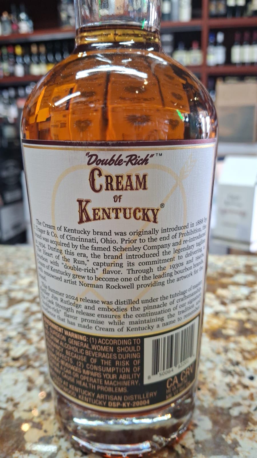 J. W. Rutledge Cream of Kentucky Cask Strength Kentucky Straight Bourbon Whiskey 750ml