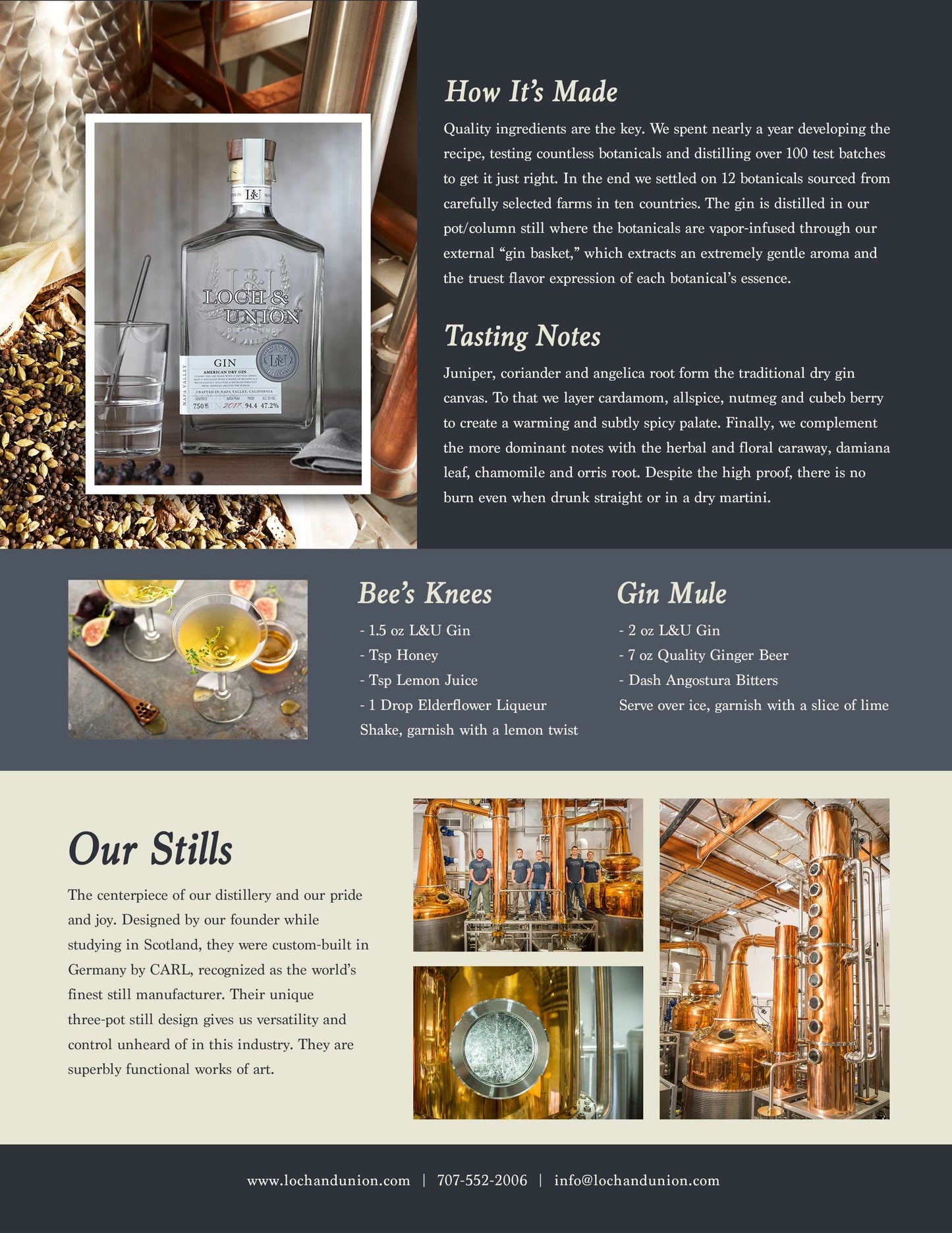 Loch & Union Distilling American Dry Gin 750ml