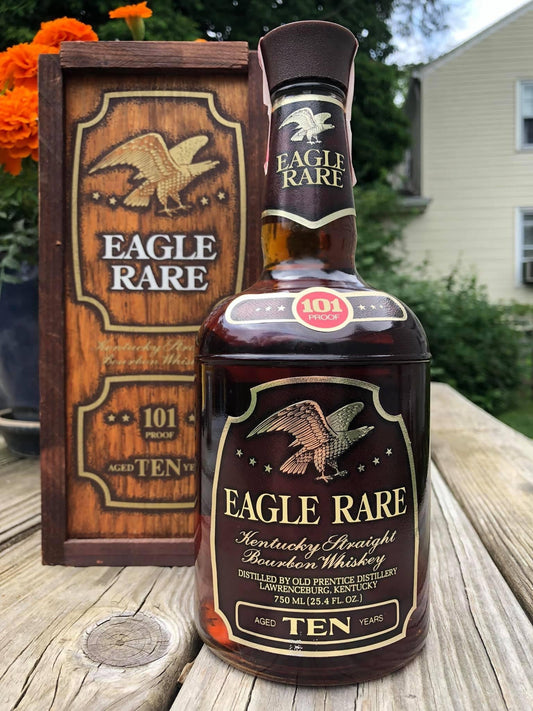 Eagle Rare 10/101 Lawrenceburg, circa 1978, with box and tag