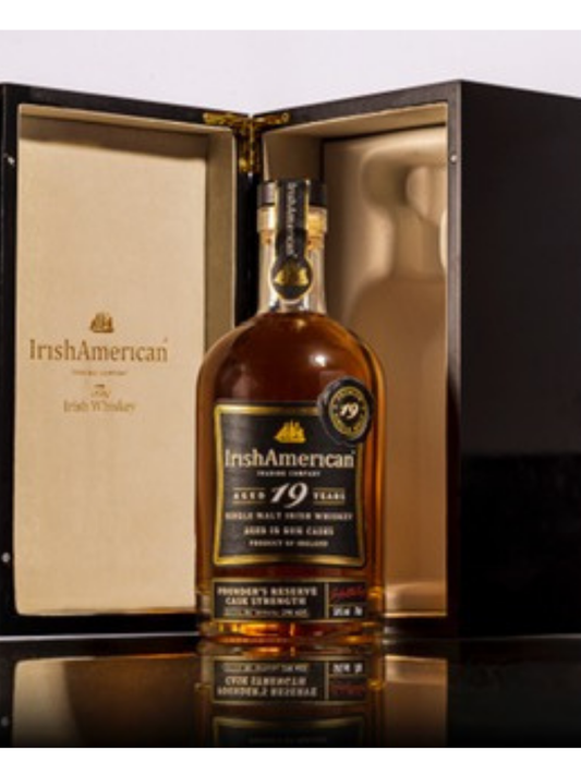 Irish American 19 Year Old Single Malt Founders Reserve Cask Strength Whiskey 750ml