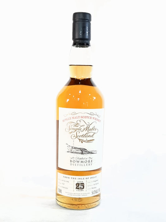1996 The Single Malts of Scotland Bowmore 25 Year Old Single Malt Scotch Whisky 750ml