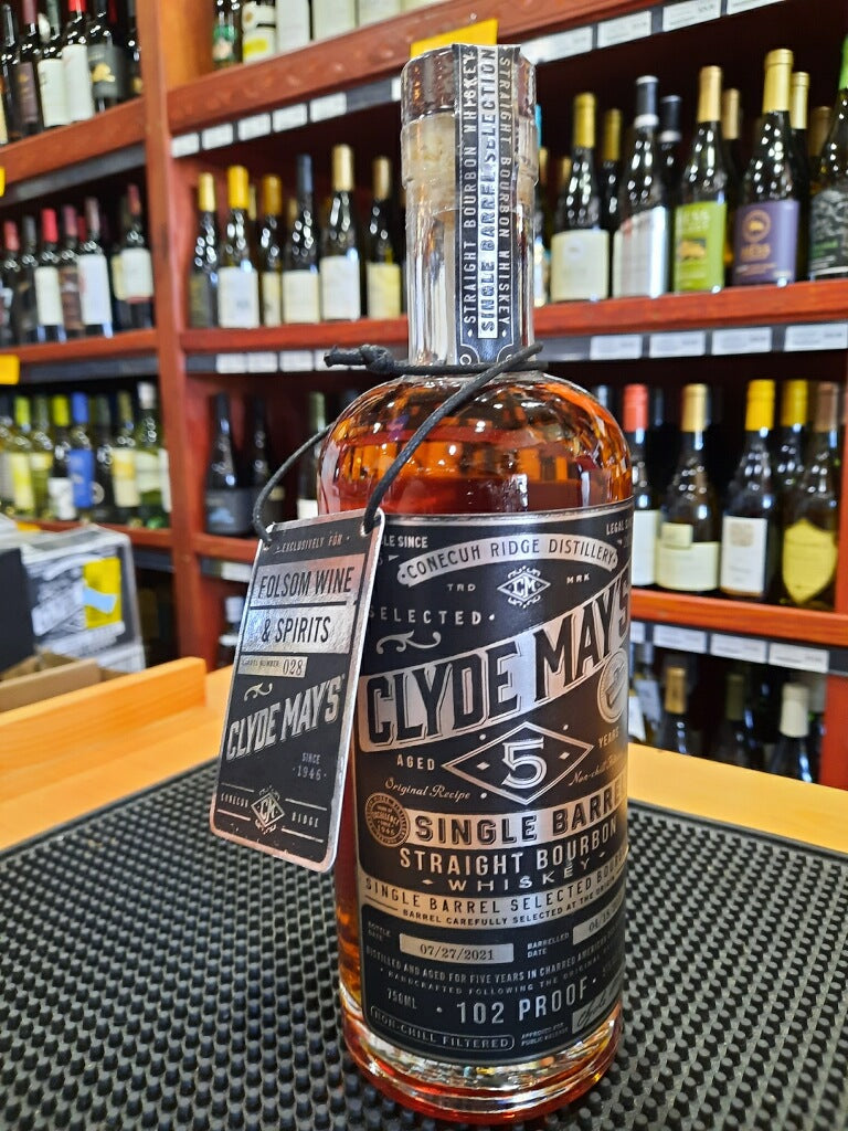 Clyde May's Single Barrel 5 Year Old Straight Bourbon Whiskey 750ml