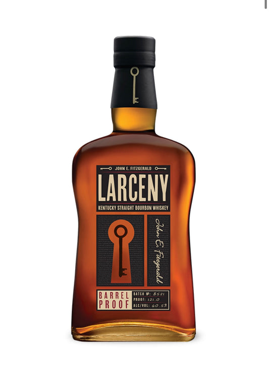 John E. Fitzgerald Larceny Barrel Proof Kentucky Straight Bourbon Whiskey Batch B521 750ml