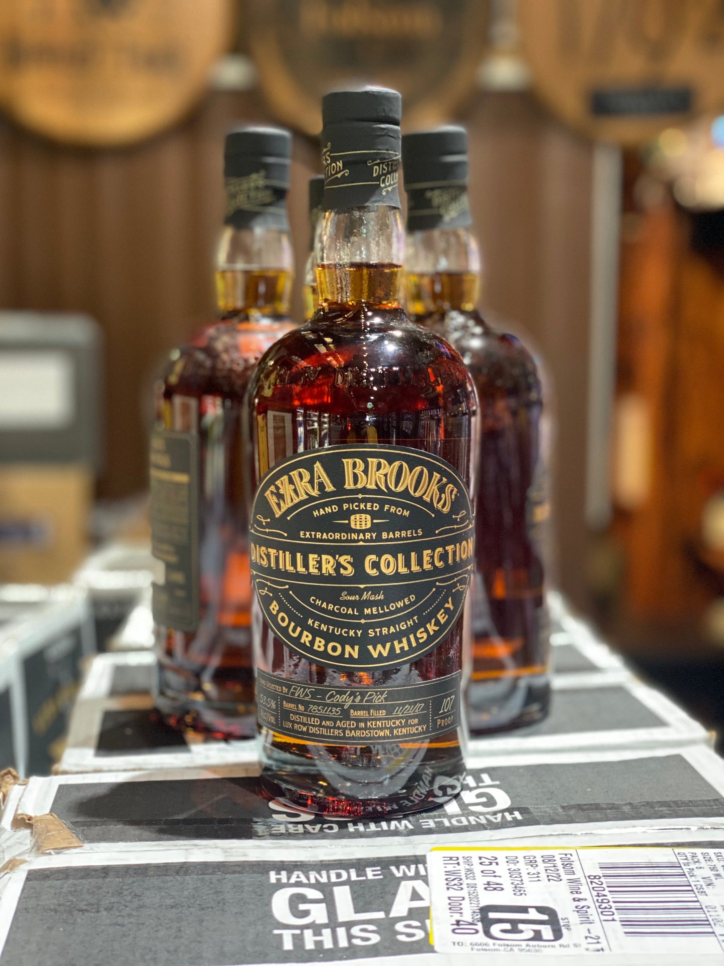 Ezra Brooks Distiller's Collection Kentucky Straight Bourbon Whiskey 750ml