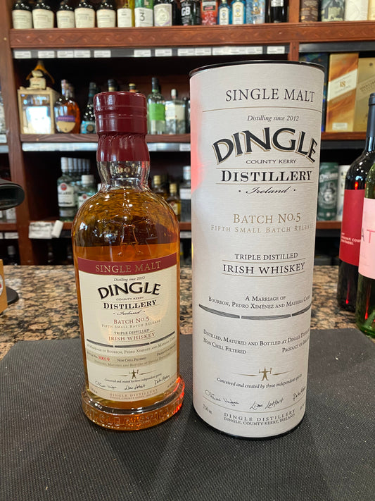 DINGLE IRISH Single Malt WHISKEY 750Ml Batch 5