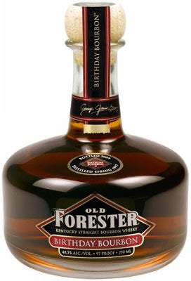 OLD FORESTER BIRTHDAY BOURBON 2010 BOTTLING