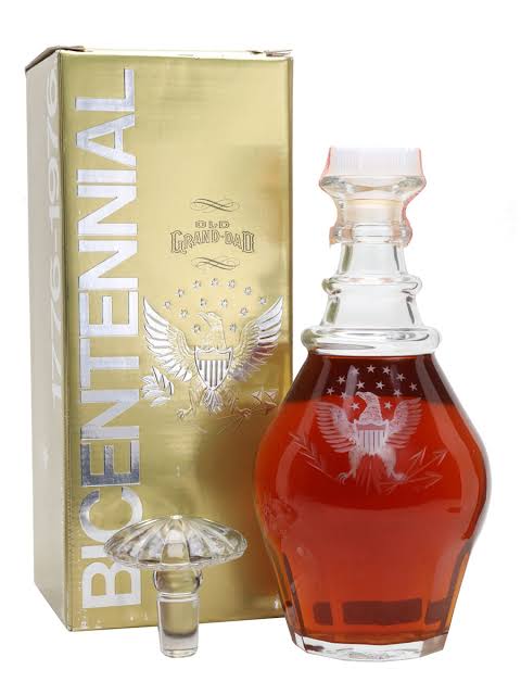 Old Grand-Dad Bicentennial Decanter Kentucky Straight Bourbon Vintage 4/5 Quart