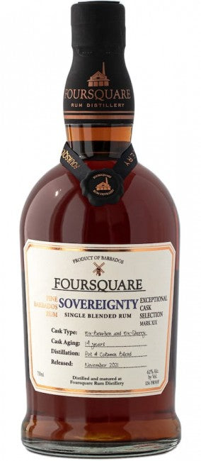 Foursquare Rum Distillery Exceptional Cask Selection Mark XIX Sovereignty Single Blended Rum 750ml