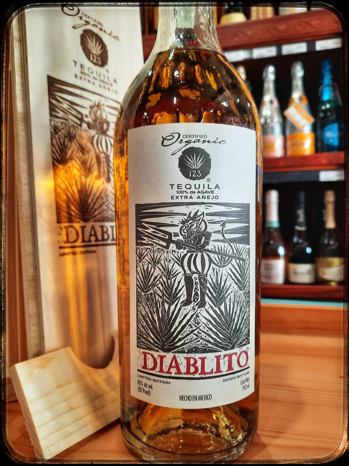 Diablito Extra Anejo Certified Organic Tequila 750ml