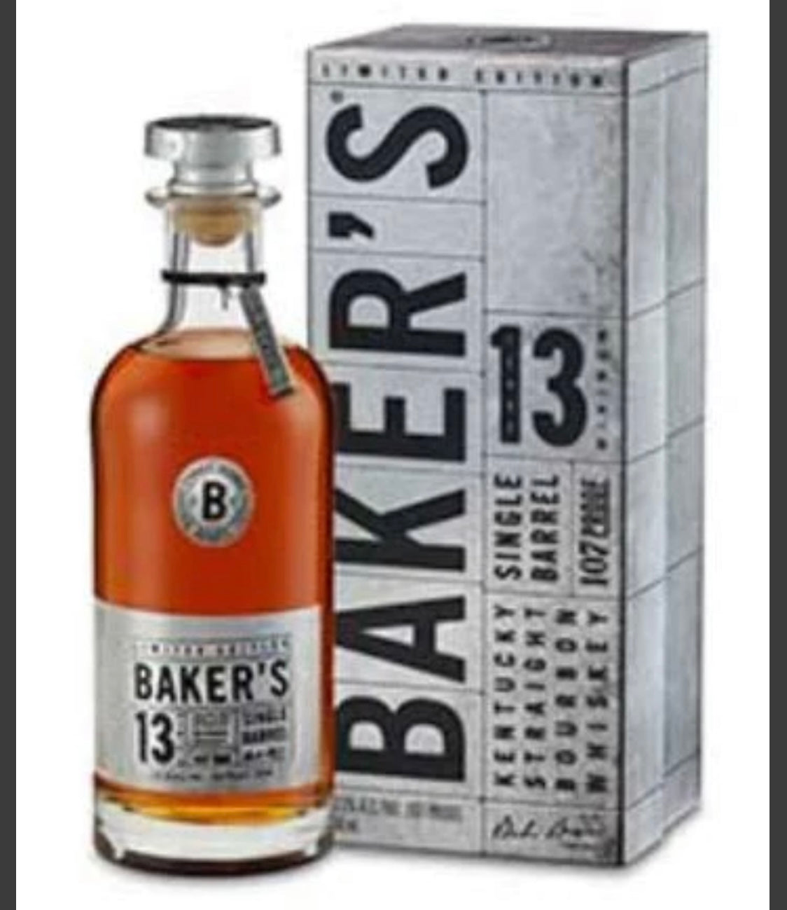 Baker's Single Barrel 13 Year Old Kentucky Straight Bourbon Whiskey 750ml