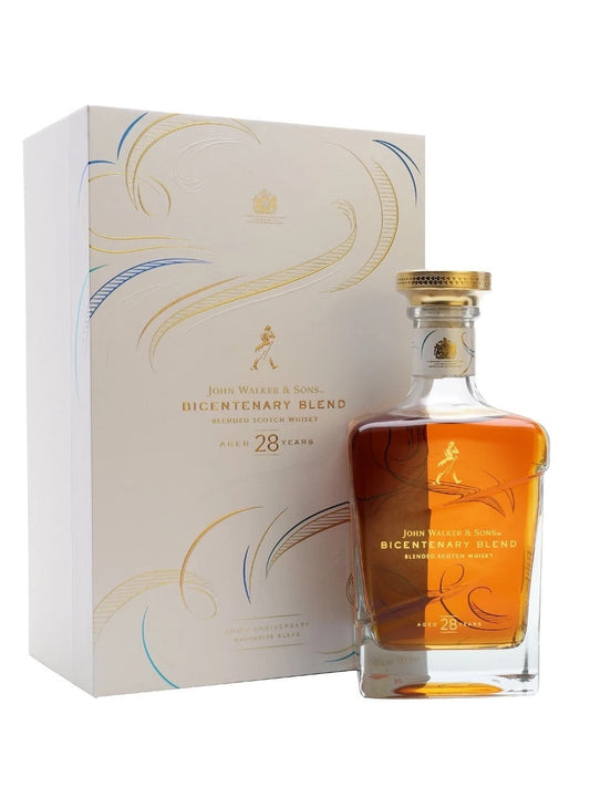 JOHNNY WALKER 28 YEAR OLD ANNIVERSARY BOTTLE