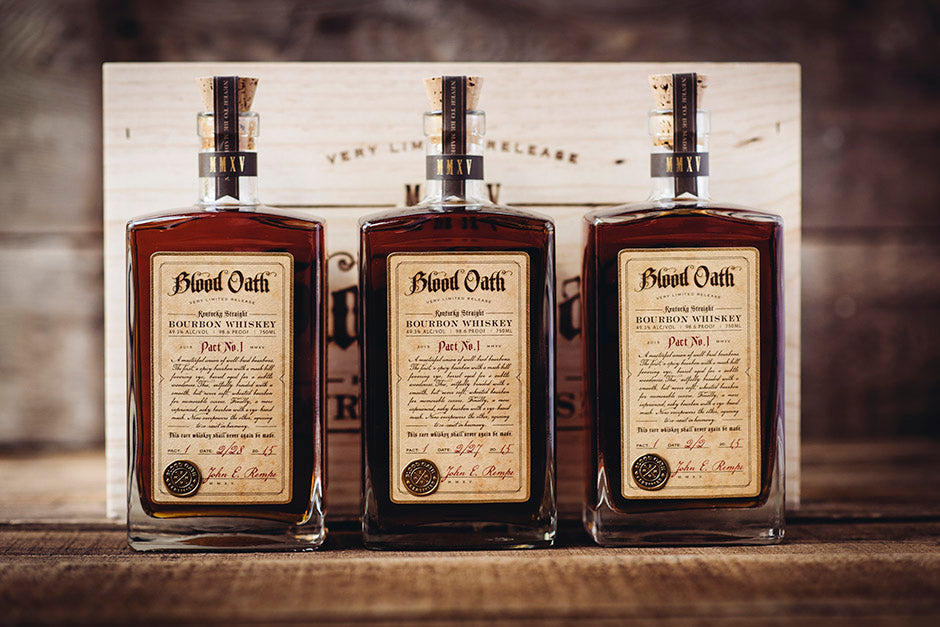Blood Oath Pact No. #1 Bourbon Whiskey - 3 Pack In Wooden Box 750ml