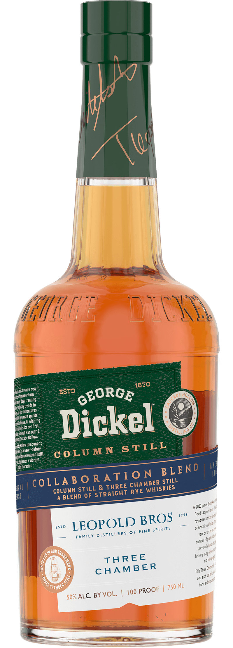 George Dickel & Leopold Bros Collaboration Blend Rye Whiskey 750ml