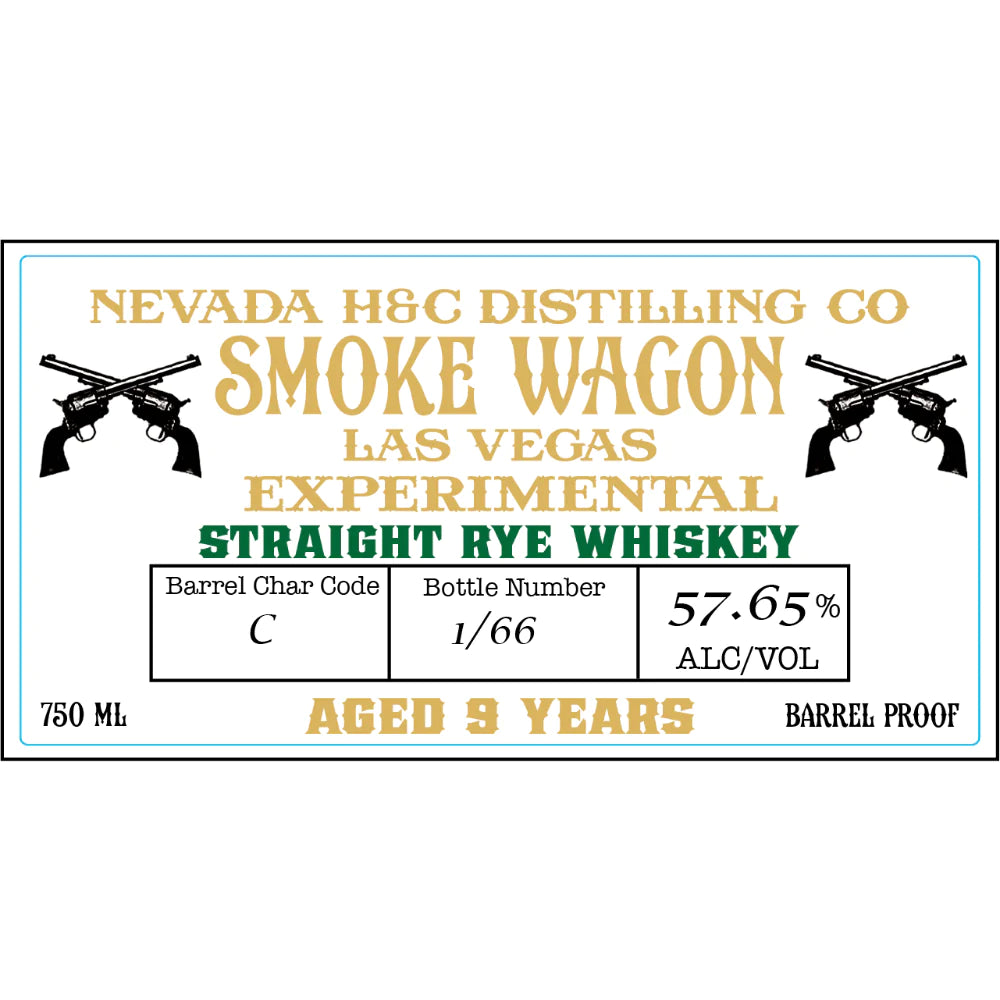 Smoke Wagon Experimental 9 Year Old Straight Rye Whiskey 750ml
