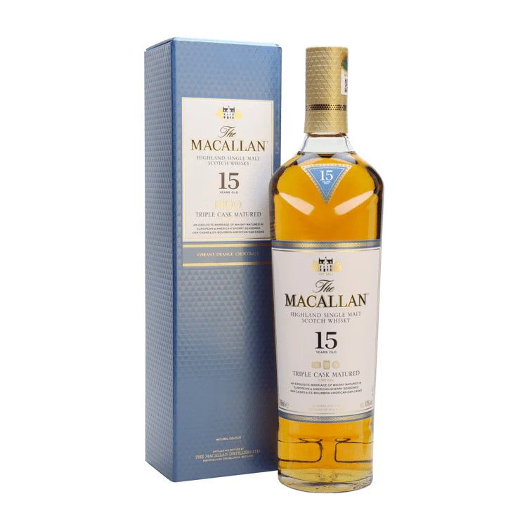 Macallan Triple Cask Matured Fine Oak 15 Year Old Single Malt Scotch Whisky 750ml