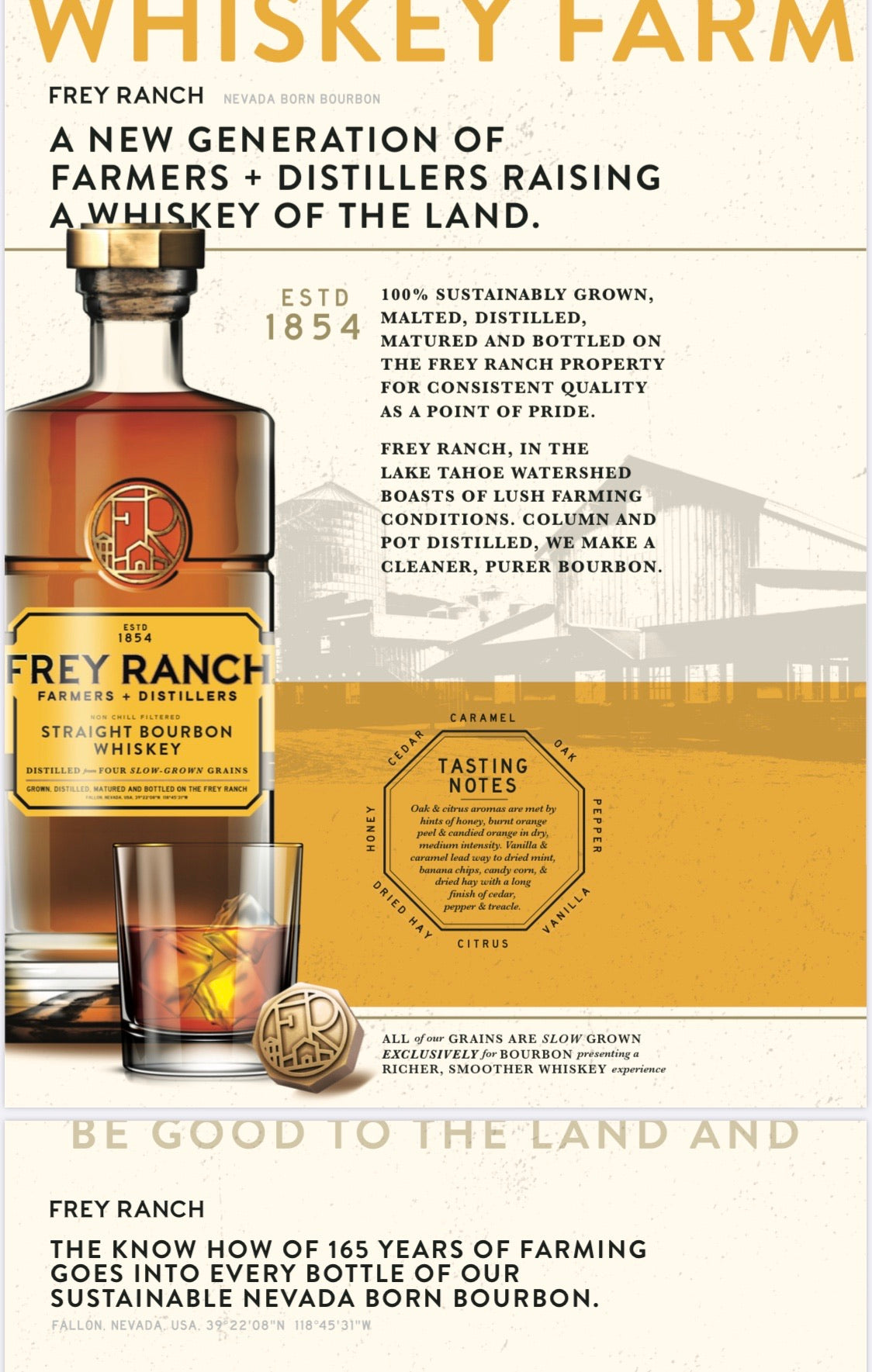 Frey Ranch Straight Bourbon Whiskey 750ml