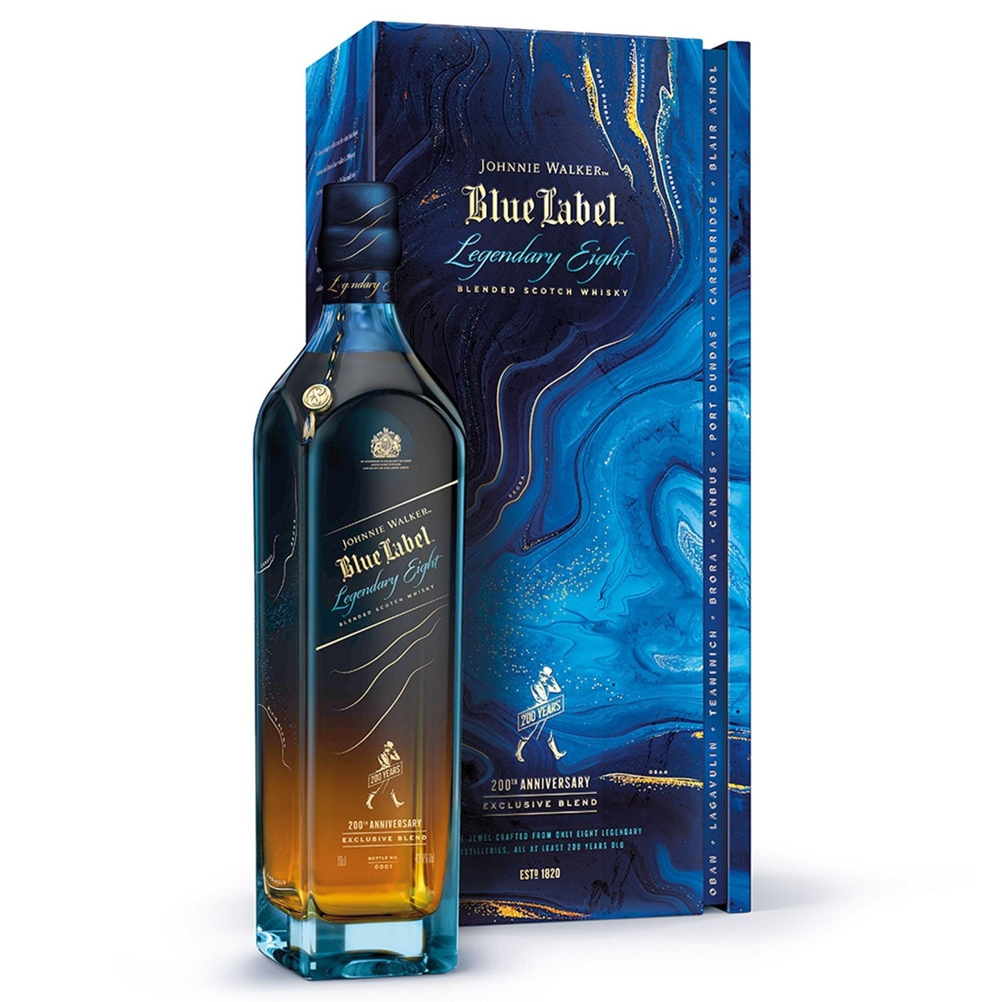 Johnnie Walker Blue Label 200th Anniversary Legendary Eight Limited Edition Blended Scotch Whisky 700ml