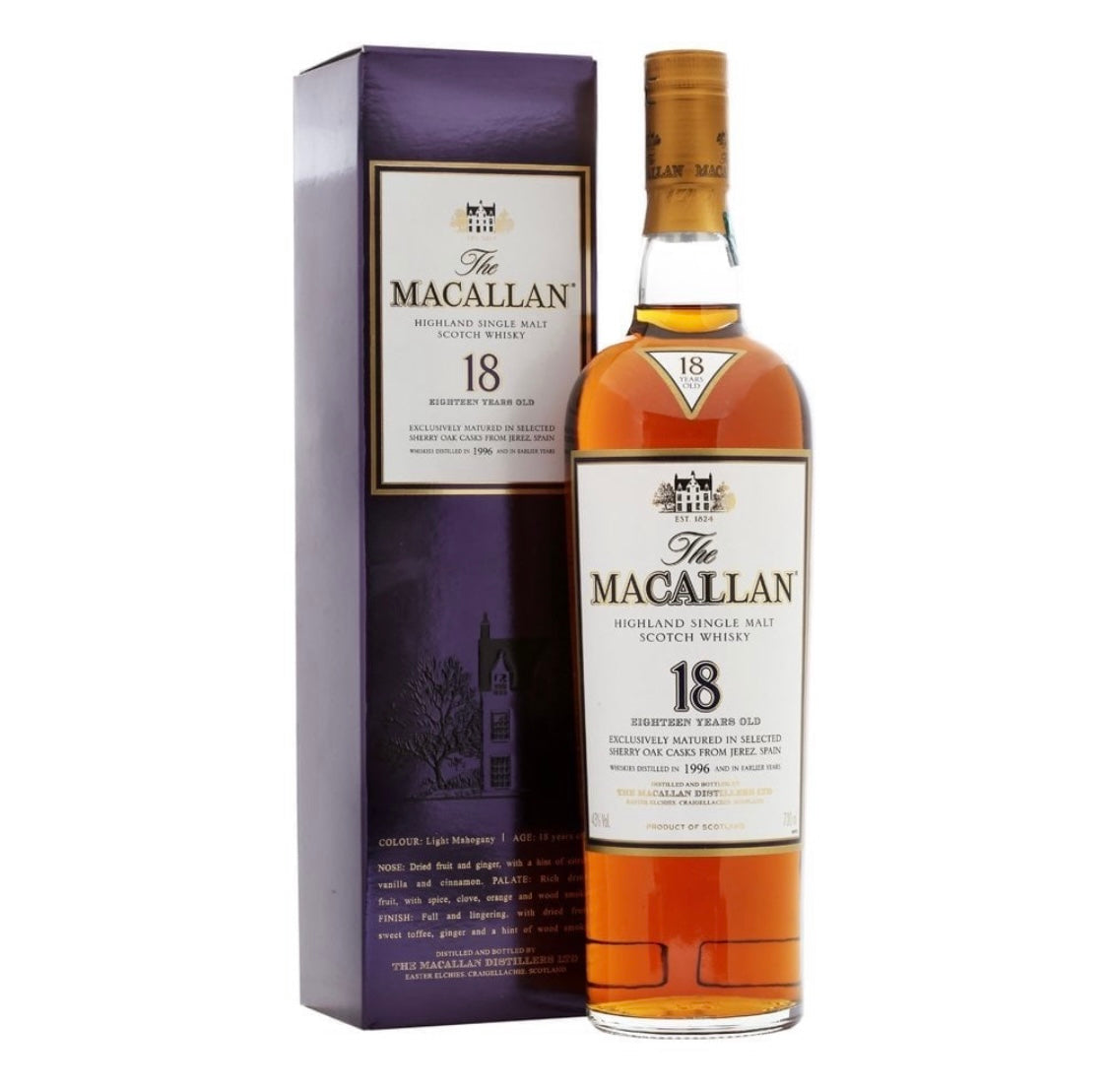 Macallan 18 Year Old - Sherry Oak - 1996