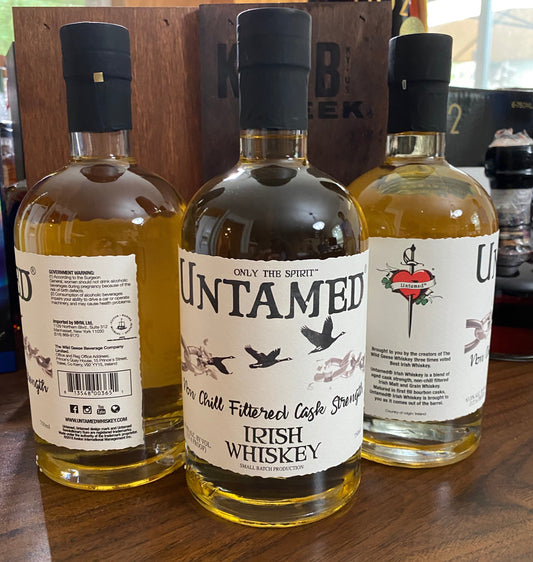 Untamed Non Chill Filtered Cask Strength Irish Whiskey 750ml