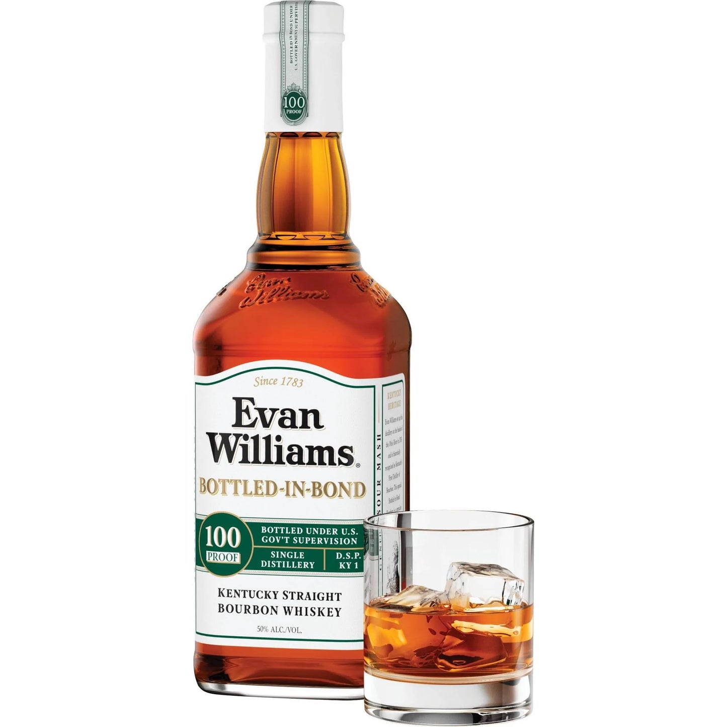 Evan Williams Bottled In Bond 100 Proof Bourbon Whiskey 750ml