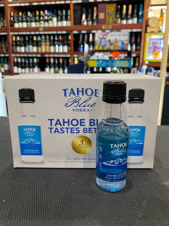 Tahoe Blue Vodka 50ml Bottles 10-Pack