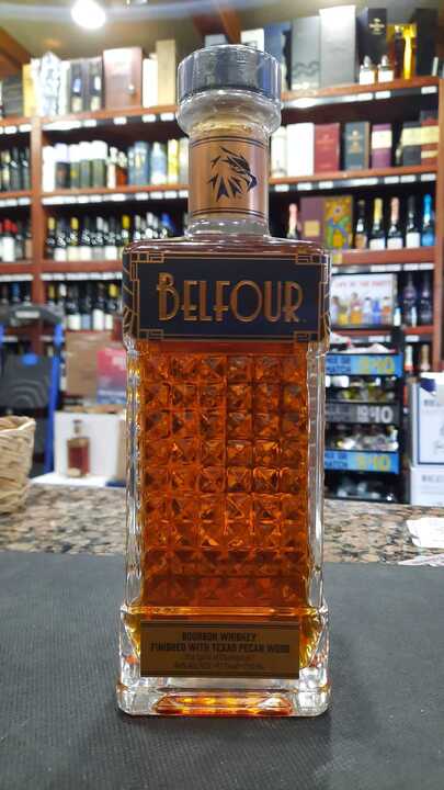 Belfour Texas Pecan Wood Finished Bourbon Whiskey 750ml