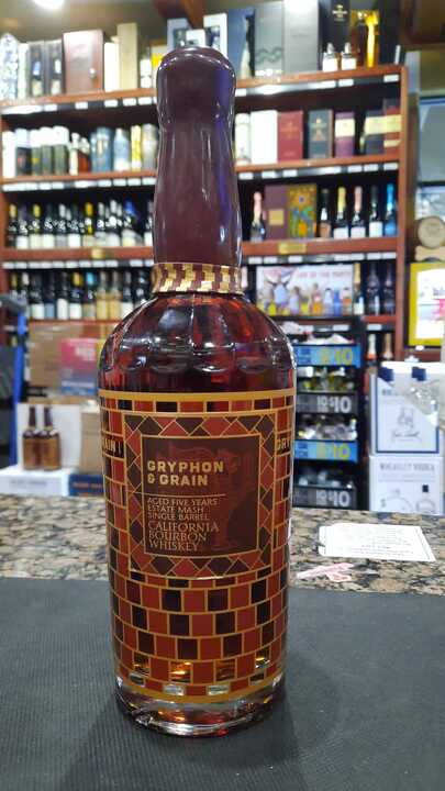 Gryphon & Grain California Bourbon Whiskey Batch GB1 750ml