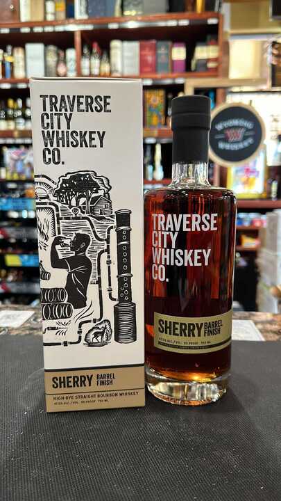 Traverse City Whiskey Co. Sherry Barrel Finish Straight Bourbon Whiskey 750ml