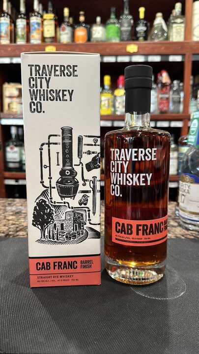 Traverse City Whiskey Co. Cab Franc Barrel Finish Straight Rye Whiskey 750ml
