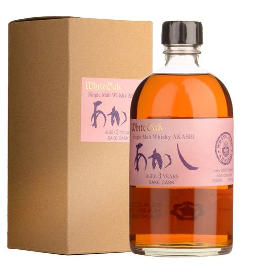 Akashi White Oak Sake Cask 3 Year Old Single Malt Whisky 750ml