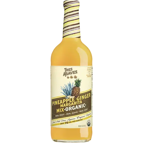 Tres Agaves Organic Pineapple Ginger Margarita Mix 1Lt