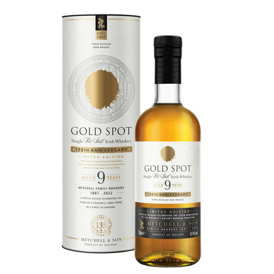 Mitchell & Son Gold Spot 9 Year Old Single Pot Still Irish Whiskey 750ml