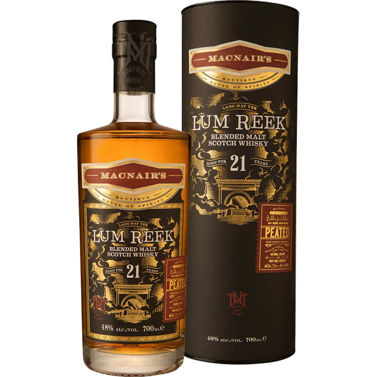 MacNair's Lum Reek Peated 21 Year Old Blended Malt Scotch Whisky 700ml