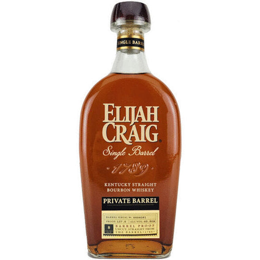 Elijah Craig 8 Year Old Private Barrel Barrel Proof Single Barrel Bourbon Whiskey 750ml