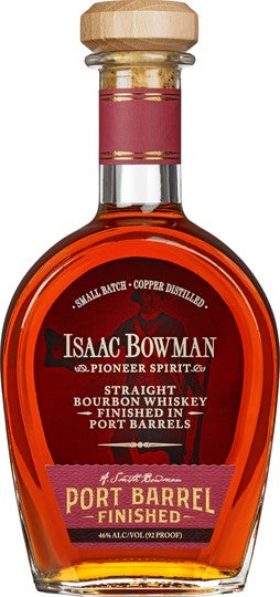 Issac Bowman Port Barrel Finished Straight Bourbon Whiskey 750ml