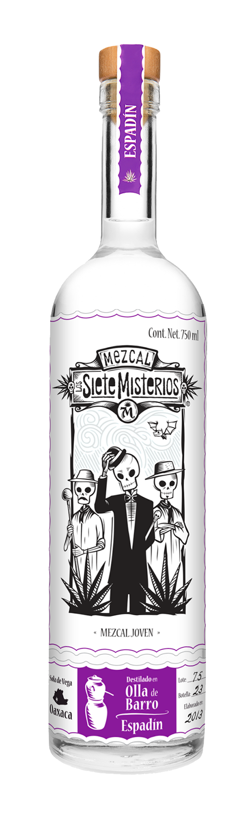 Los Siete Misterios Olla De Barro Espadin Mezcal 750ml