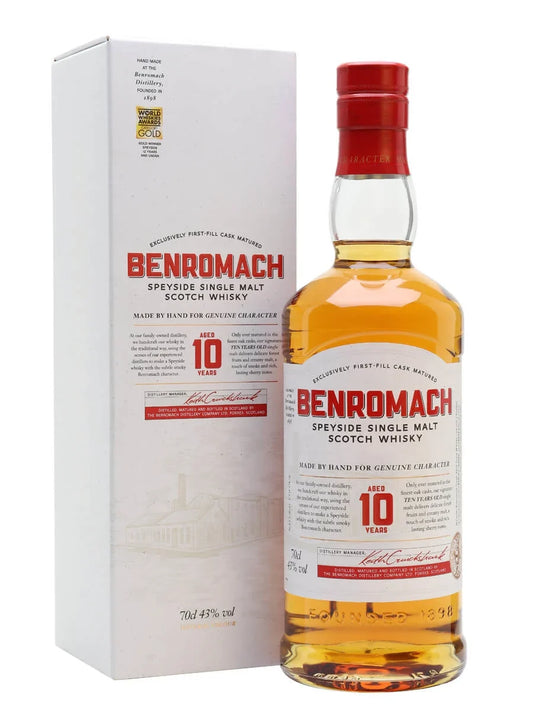 Benromach 10 Year Old Speyside Single Malt Scotch Whisky 750ml