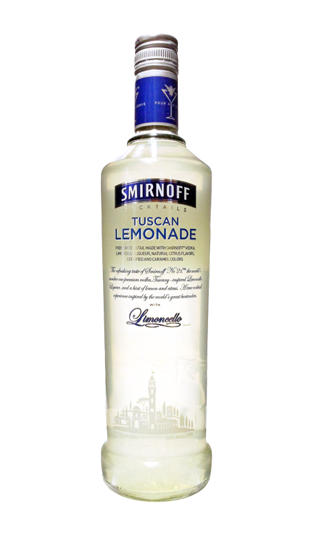 Smirnoff Cocktails Tuscan Lemonade Vodka and Limoncello Liqueur Cocktail 750ml