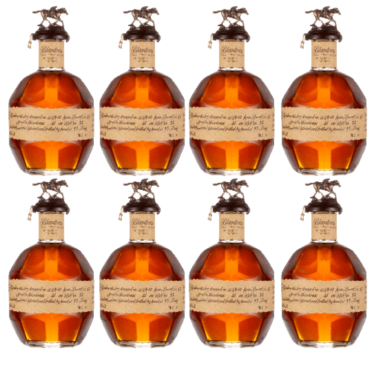 Blanton's Original Single Barrel Bourbon Whiskey 375ml Full Complete Set 8-Pack